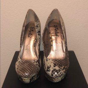 Yoki Snake Print Wedge 5